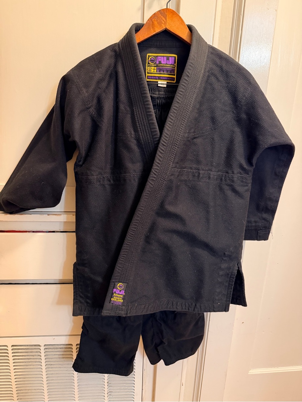 Kids Black Jiu-Jitsu Gi Jacket and Pants - Youth Martial Arts Set